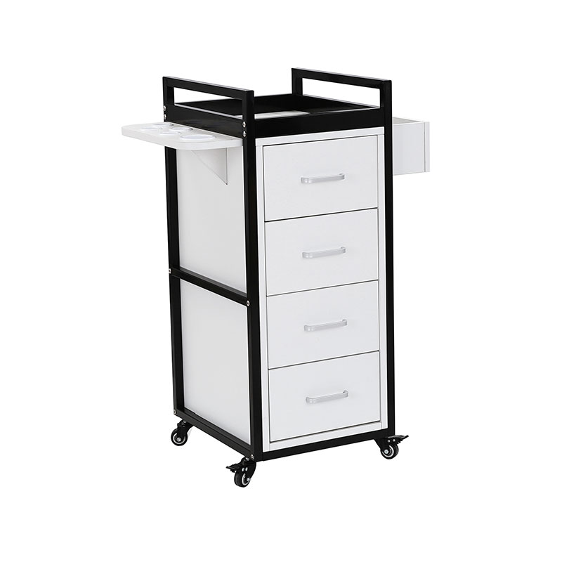 HZ2069BK / HZ2069W Xe đẩy thẩm mỹ viện màu đen & vàng