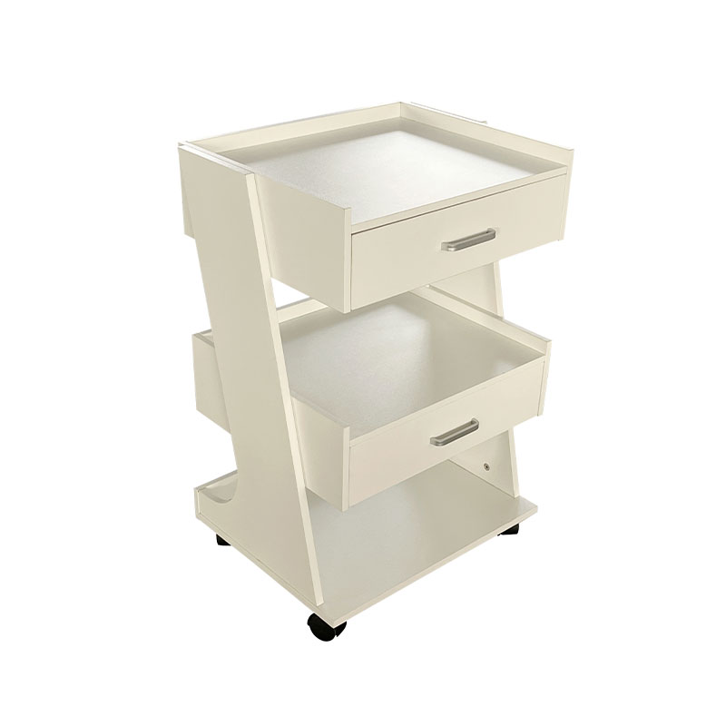 HZ2082BK/HZ2082 Xe đẩy salon có bánh xe lăn trạm cắt tóc có ngăn kéo