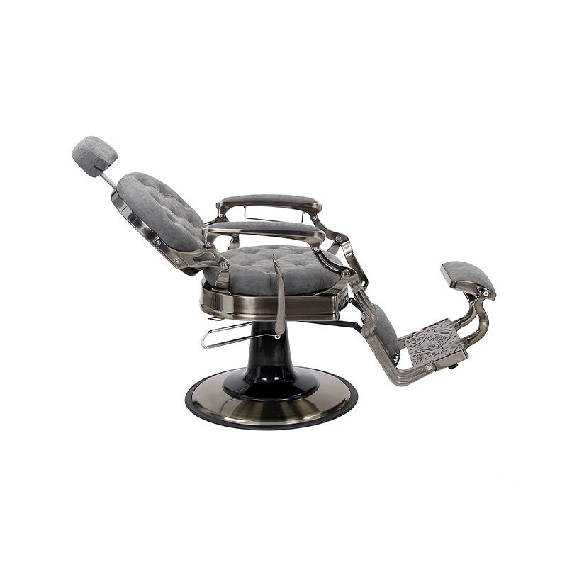 HZ8799QM Ghế làm tóc đệm tròn màu xám