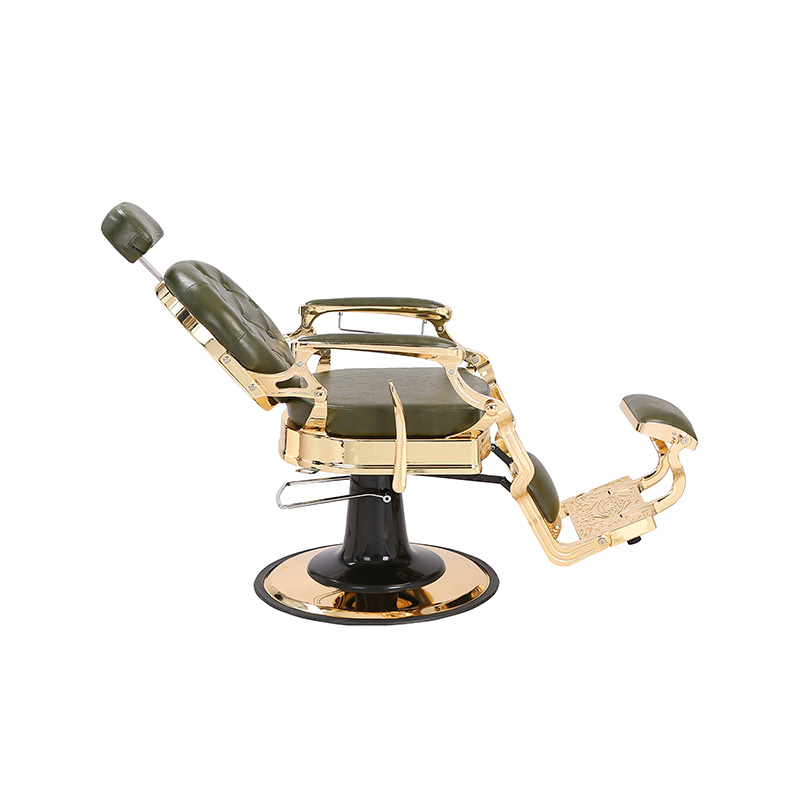 HZ8799B-K / HZ8799B-R / HZ8799G-R / HZ8799H-Z Ghế cắt tóc màu đen khung vàng