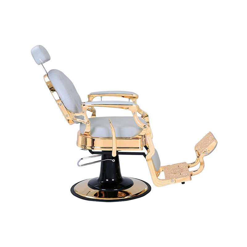 HZ8799B-K / HZ8799B-R / HZ8799G-R / HZ8799H-Z Ghế cắt tóc màu đen khung vàng