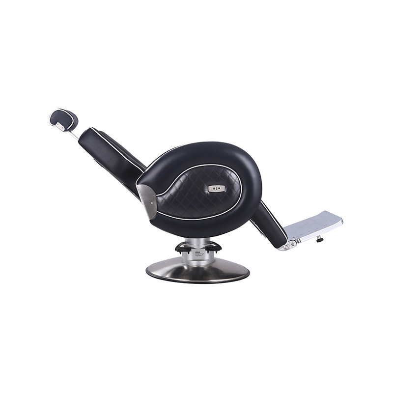 HZ8762 Ghế cắt tóc hạng nặng có dải viền màu trắng viền đen