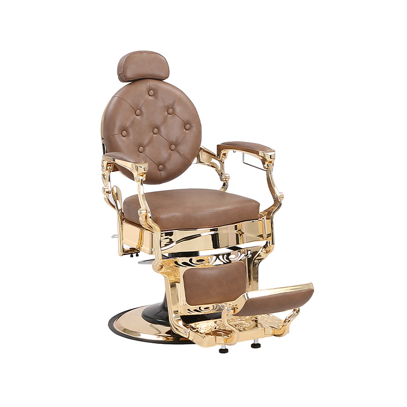 HZ8799B-K / HZ8799B-R / HZ8799G-R / HZ8799H-Z Ghế cắt tóc màu đen khung vàng