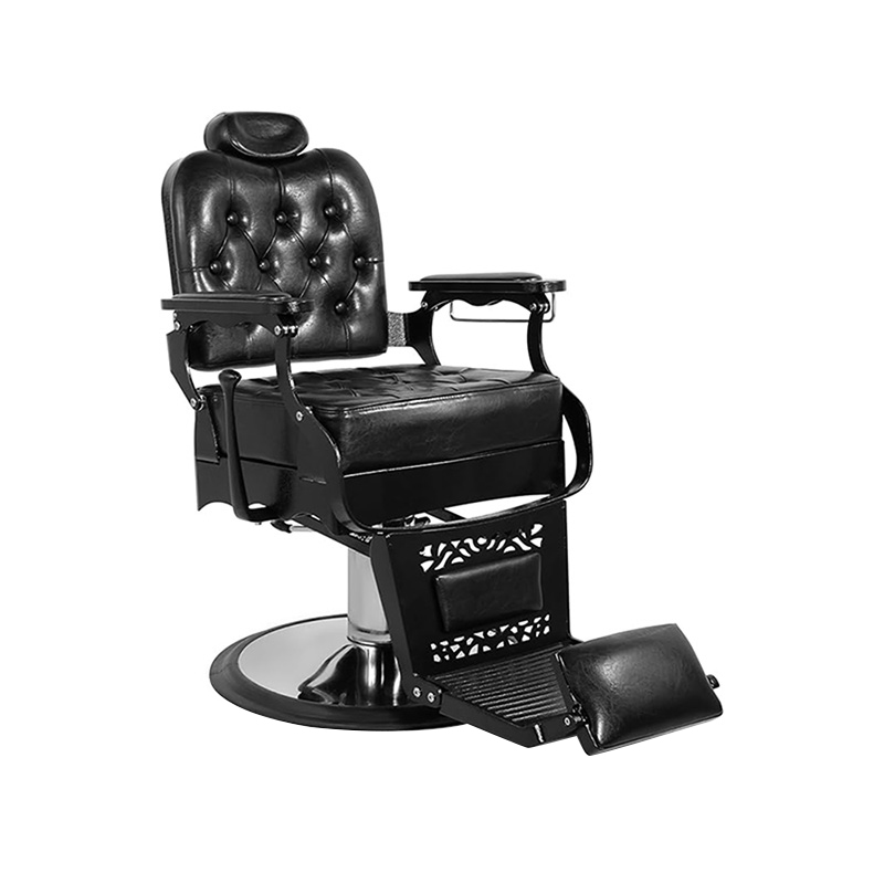 HZ8798 Ghế tựa lưng vuông màu đen khóa ghế salon tóc cổ điển